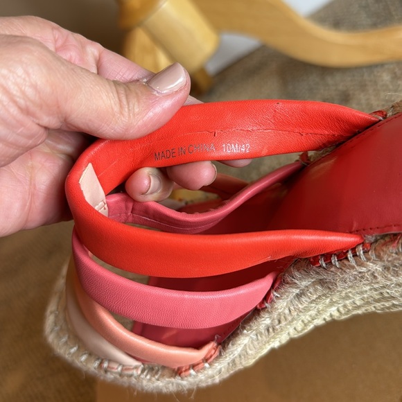 Vince Camuto Women's Molisana Espadrille Wedge Sandal - Tiger Lily -Size 10 - Picture 12 of 16